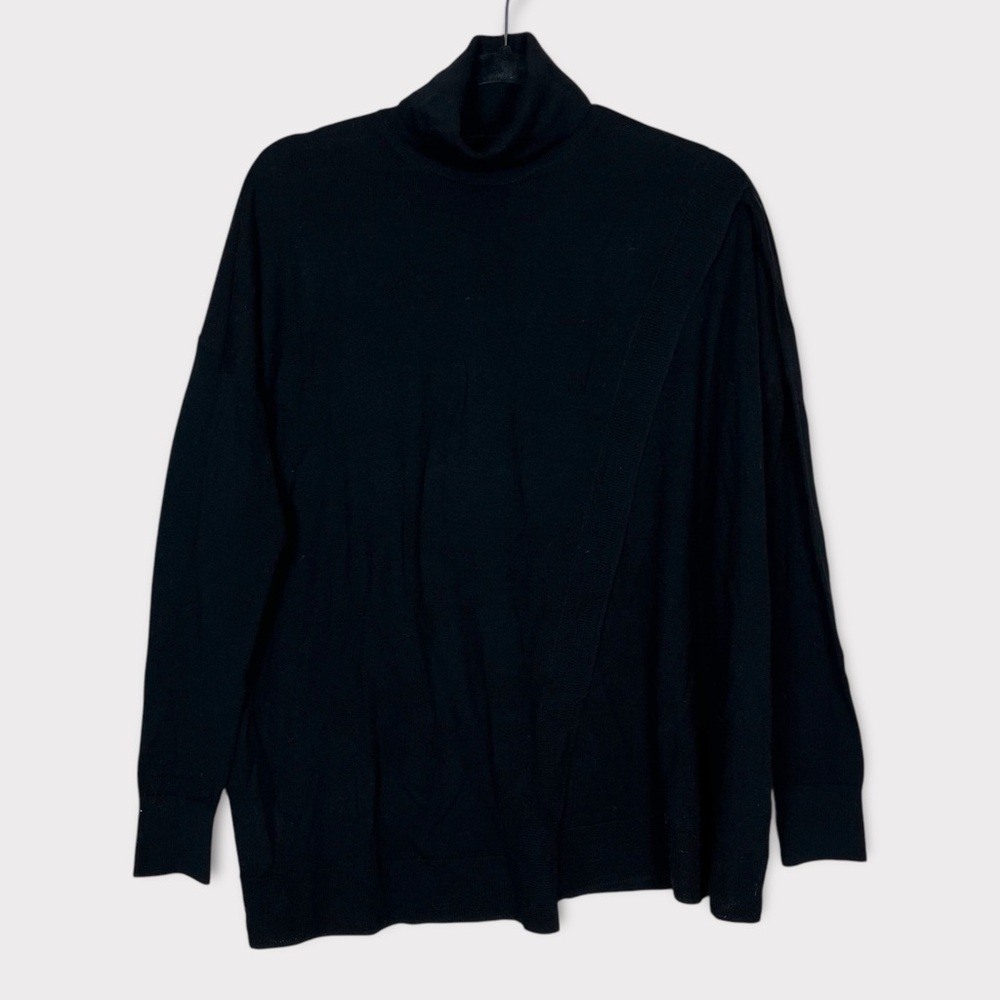 Allsaints Turtleneck Sweater‎ Jumper Medium Pullover Minimalsit Classic Black